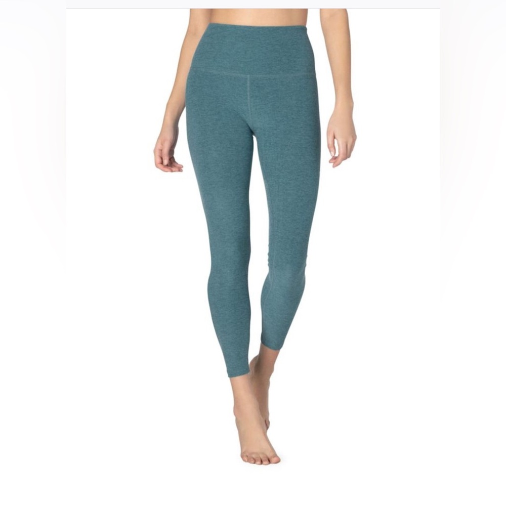Beyond Yoga teal leggings